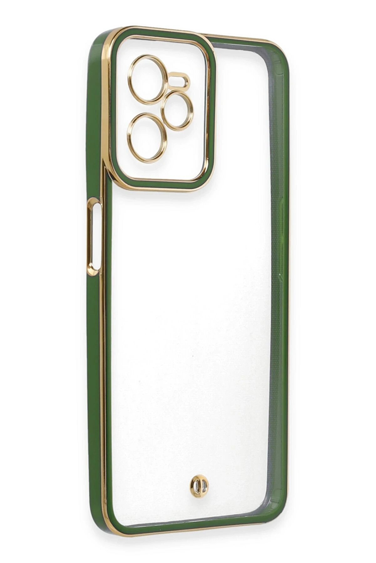 Realme C35 Kılıf Li̇va Lens Si̇li̇kon - Yeşi̇l - Dropx2075-1483