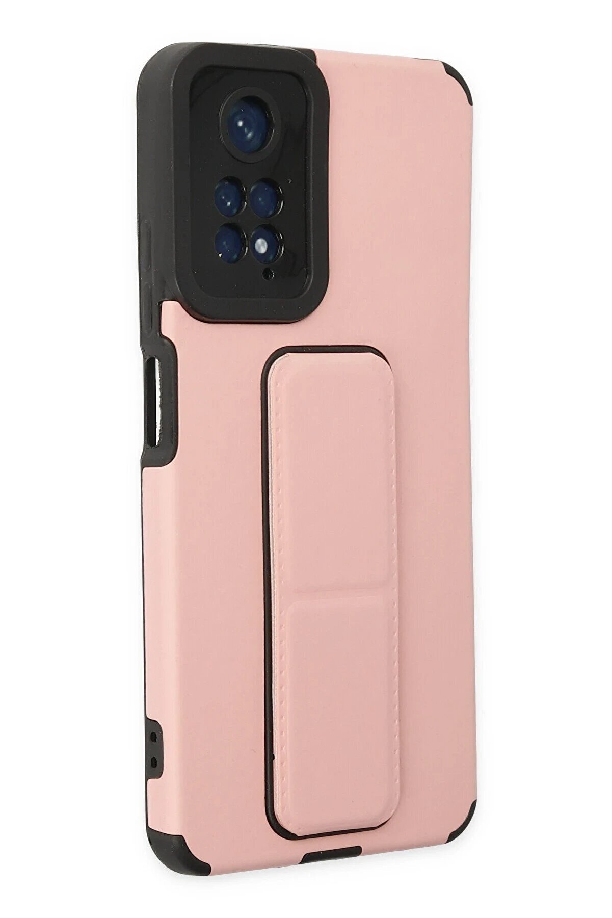 Xi̇aomi̇ Redmi̇ Note 11 Kılıf Mega Standlı Si̇li̇kon - Pudra - Dropx2770-3625