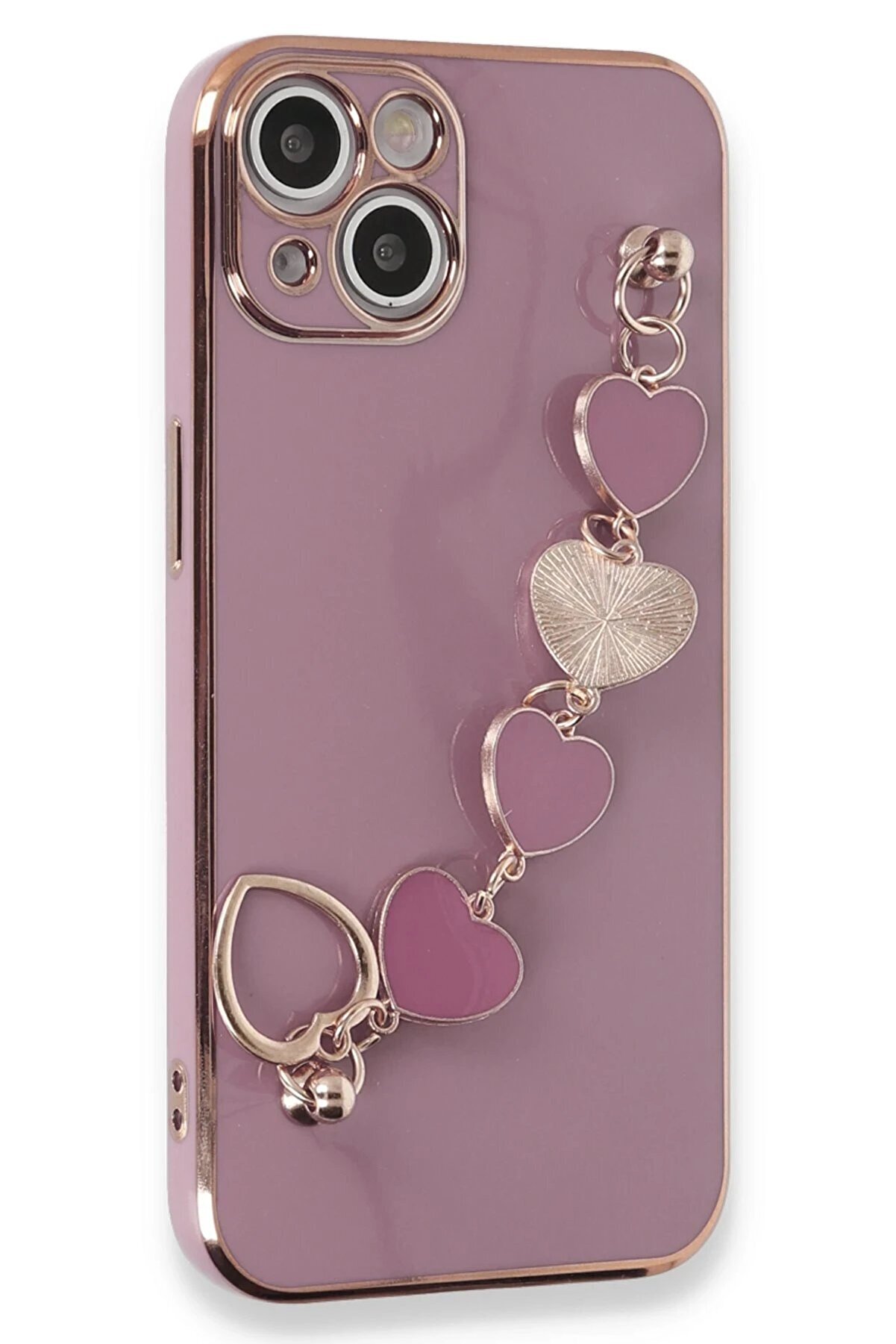 CepteToptan iPhone 14 Plus Kılıf Esila Silikon - Mor - DROPX9127-3013