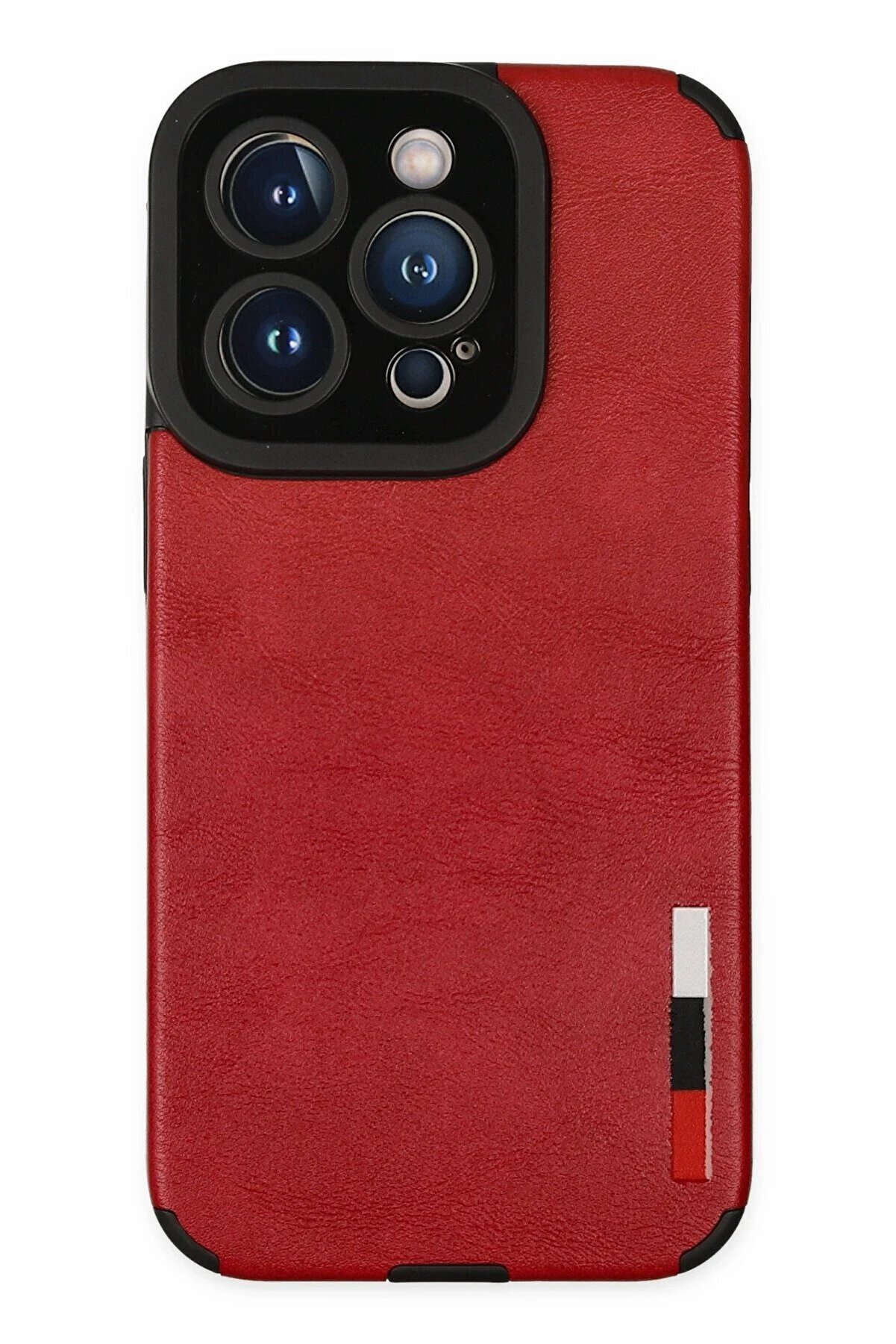 CepteToptan iPhone 14 Pro Kılıf Loop Deri Silikon - Kırmızı - DROPX1229-8701