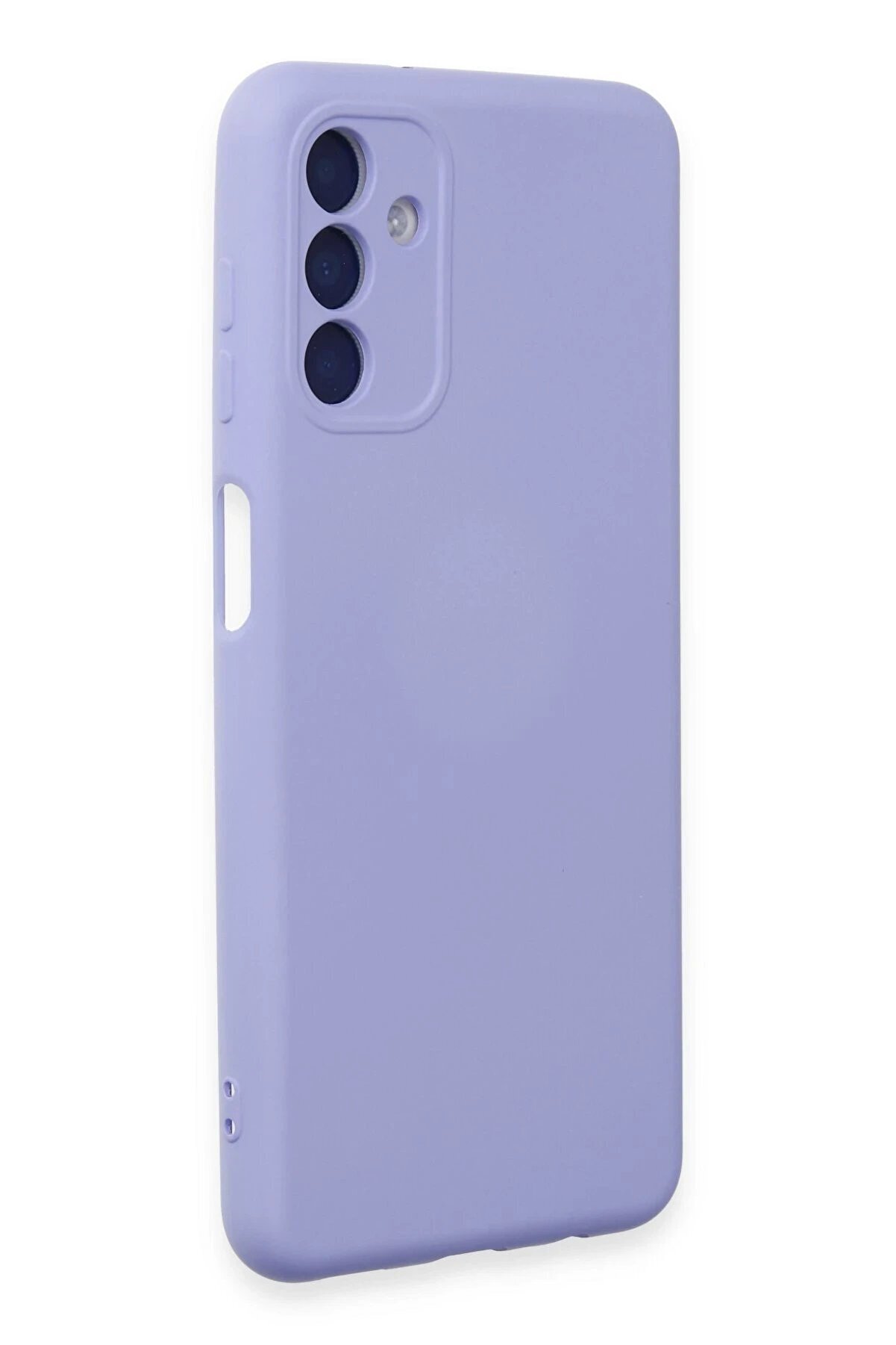 Samsung Galaxy A24 4G Kılıf Nano İçi̇ Kadi̇fe Si̇li̇kon - Li̇la - Dropx5761-9260