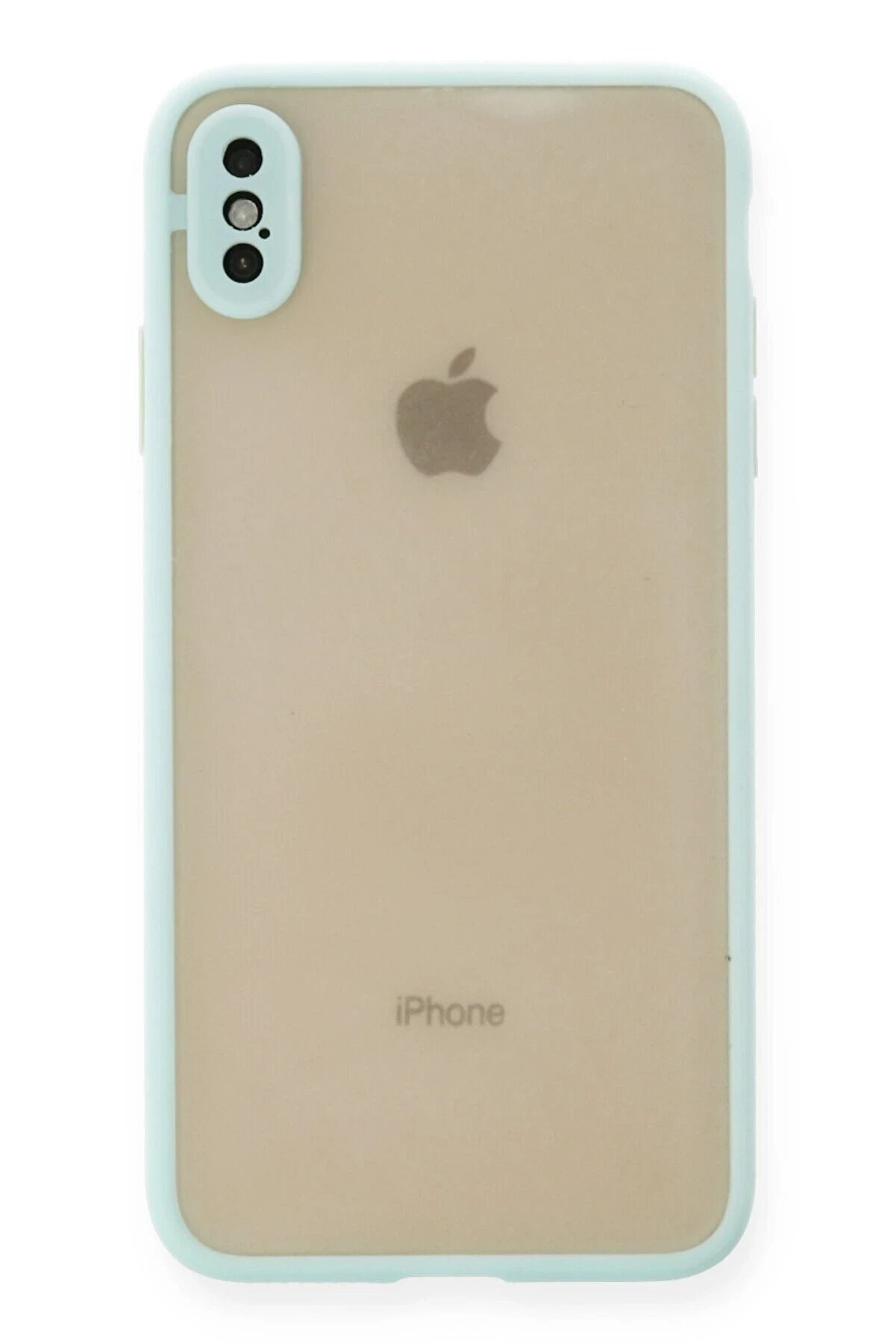 CepteToptan iPhone X Kılıf Montreal Silikon Kapak - Turkuaz - DROPX5340-4402