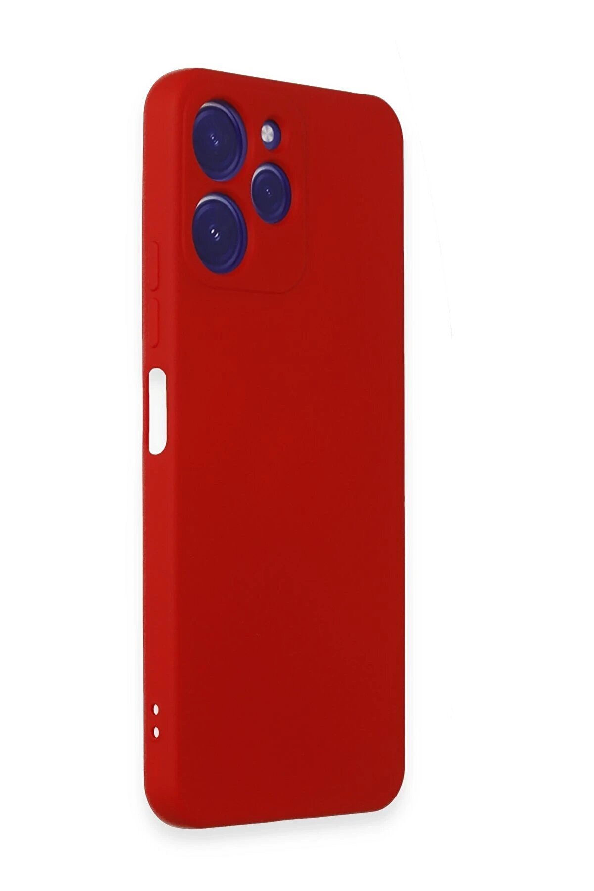 Xi̇aomi̇ Redmi̇ 12 Kılıf Nano İ&ccedil;i̇ Kadi̇fe Si̇li̇kon - Kırmızı - Dropx7762-9932