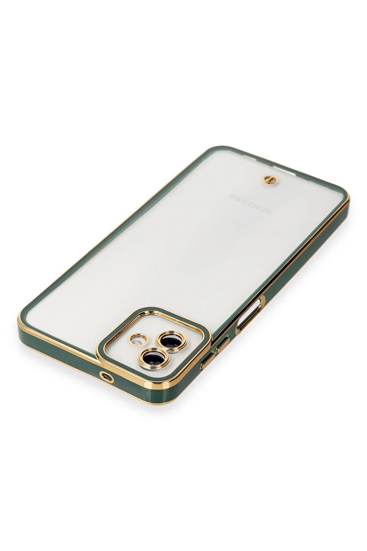 Samsung Galaxy A04 Kılıf Li̇va Lens Si̇li̇kon - Yeşi̇l - Dropx5346-5391