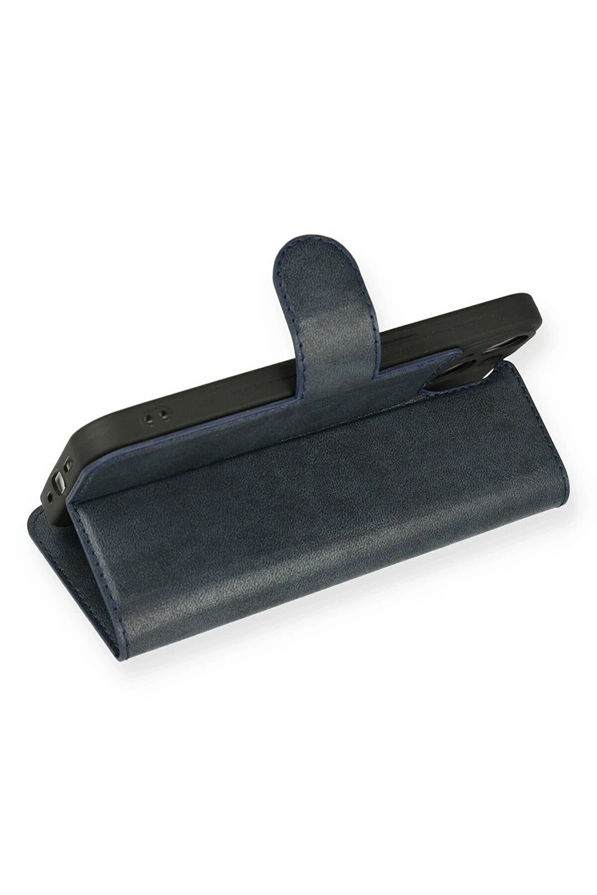 İphone 14 Kılıf Trend S Plus Kapaklı Kılıf - Laci̇vert - Dropx8289-1904