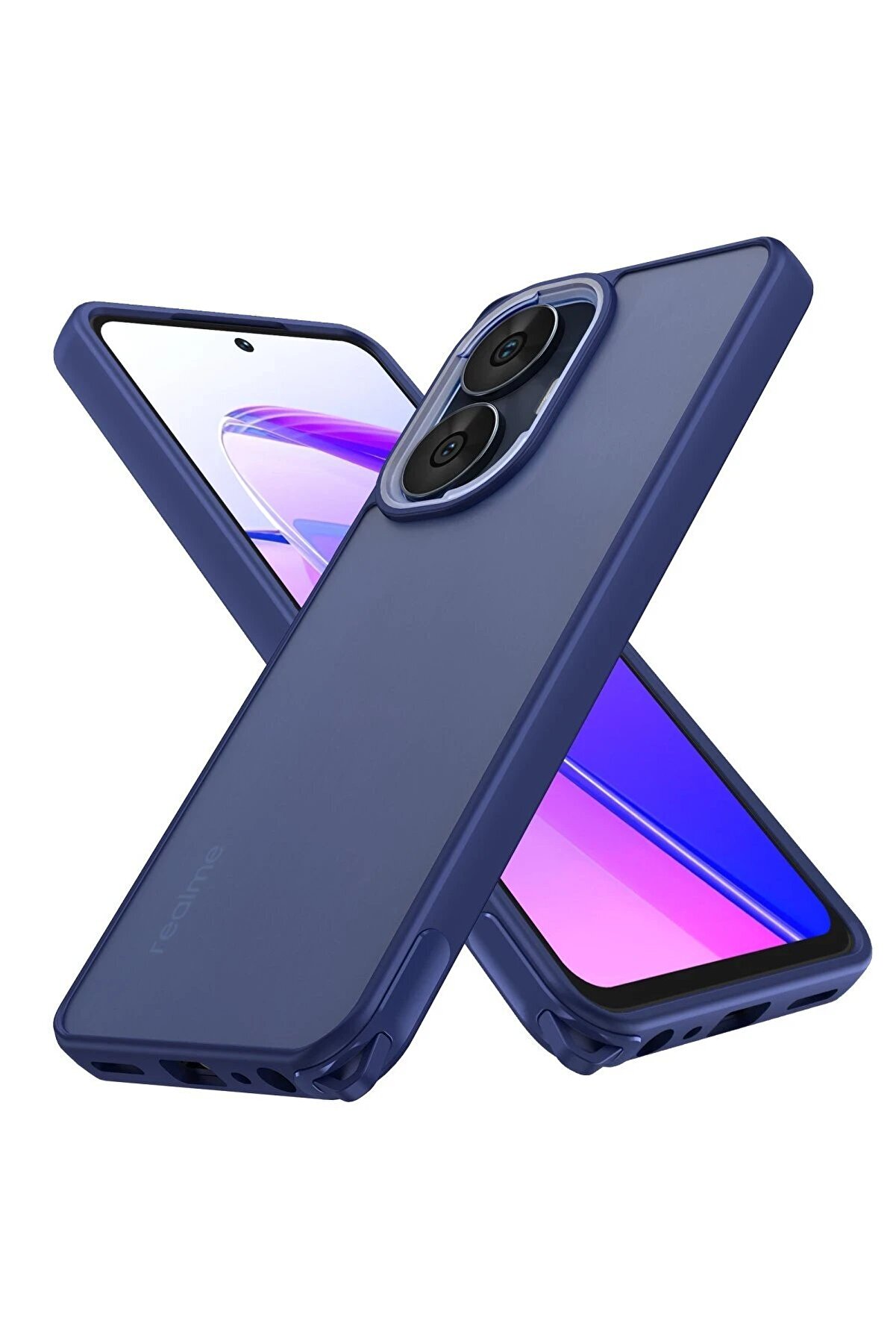 CepteToptan Realme C55 Kılıf Elegant Kapak - Lacivert - DROPX2490-1168