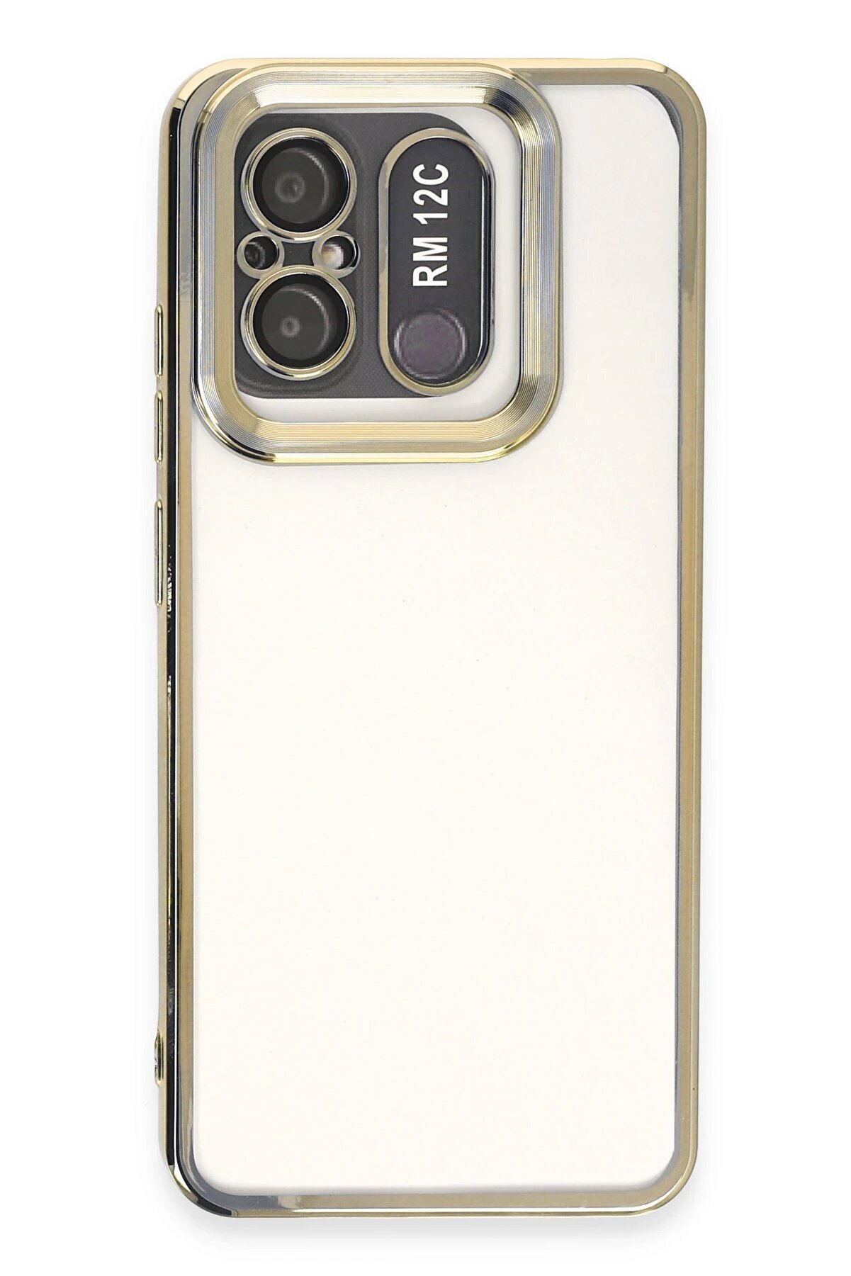 CepteToptan Xiaomi Redmi 12C Kılıf Slot Silikon - Gold - DROPX9443-7884