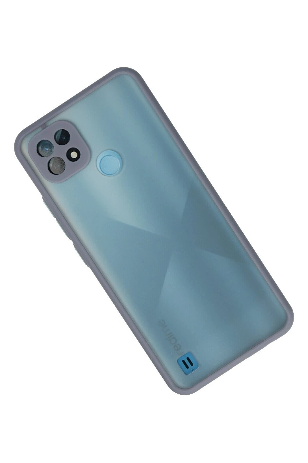 Realme C21 Kılıf Montreal Si̇li̇kon Kapak - Gri̇ - Dropx4929-1943