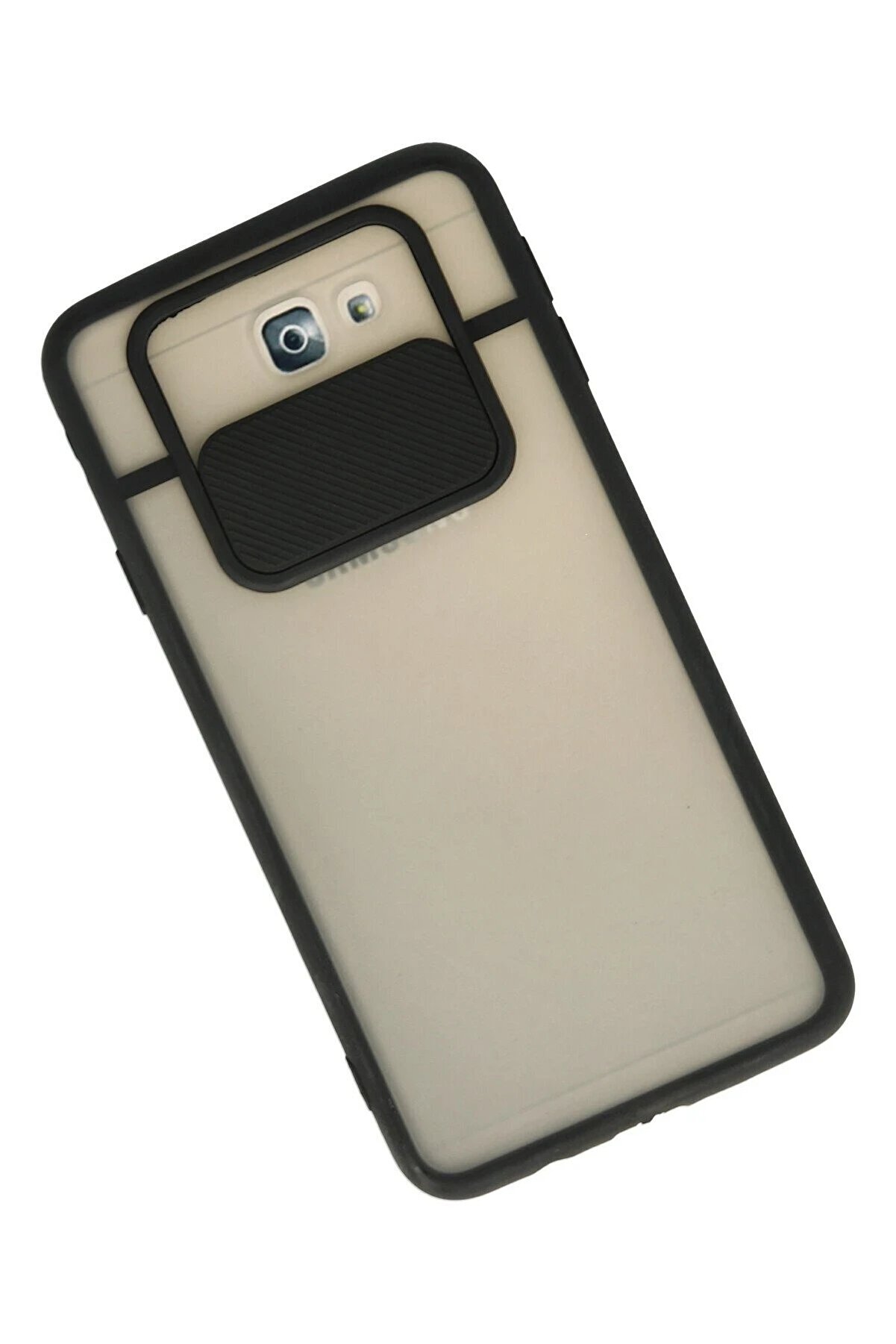 Samsung Galaxy J7 Pri̇me Kılıf Palm Buzlu Kamera Sürgülü Si̇li̇kon - Si̇yah - Dropx4131-3727