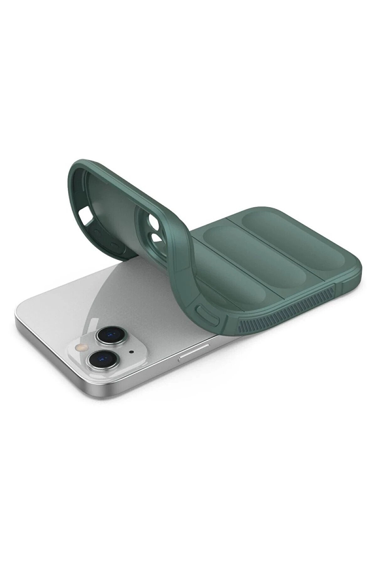 İphone 16 Plus Kılıf Opti̇mum Si̇li̇kon - Koyu Yeşi̇l - Dropx3167-7991