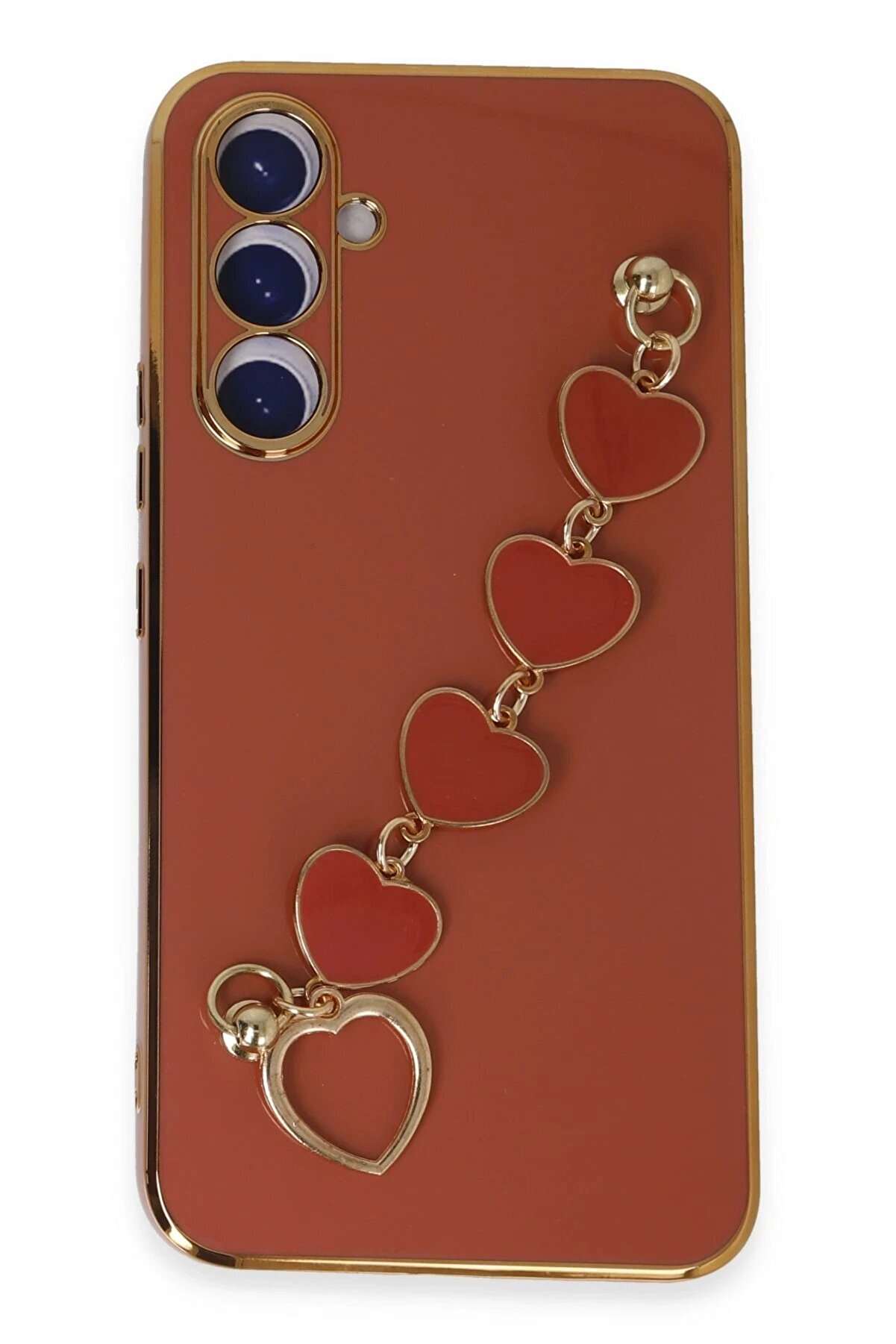 CepteToptan Samsung Galaxy A54 5G Kılıf Esila Silikon - Kırmızı - DROPX2280-5603