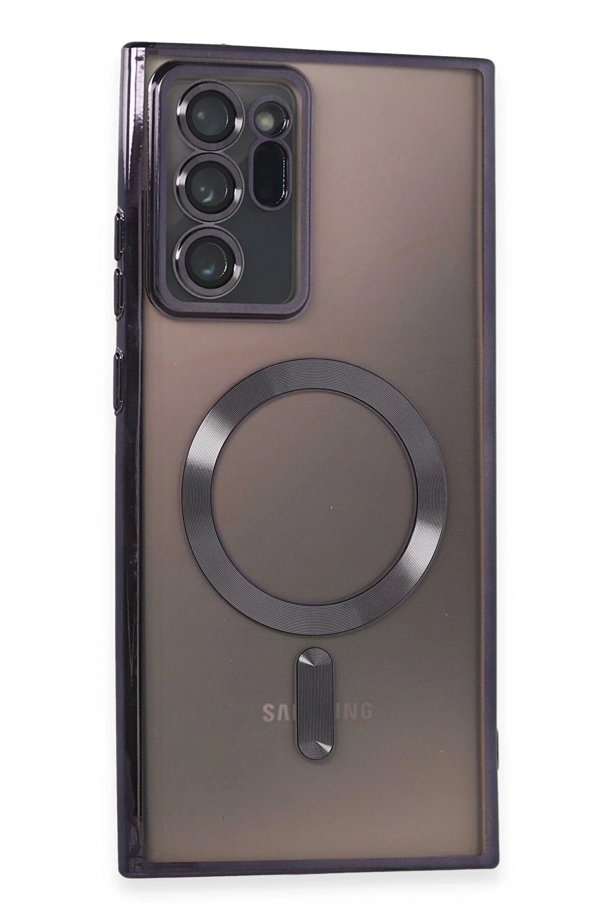 CepteToptan Samsung Galaxy Note 20 Ultra Kılıf Kross Magneticsafe Kapak - Mor - DROPX1306-4845