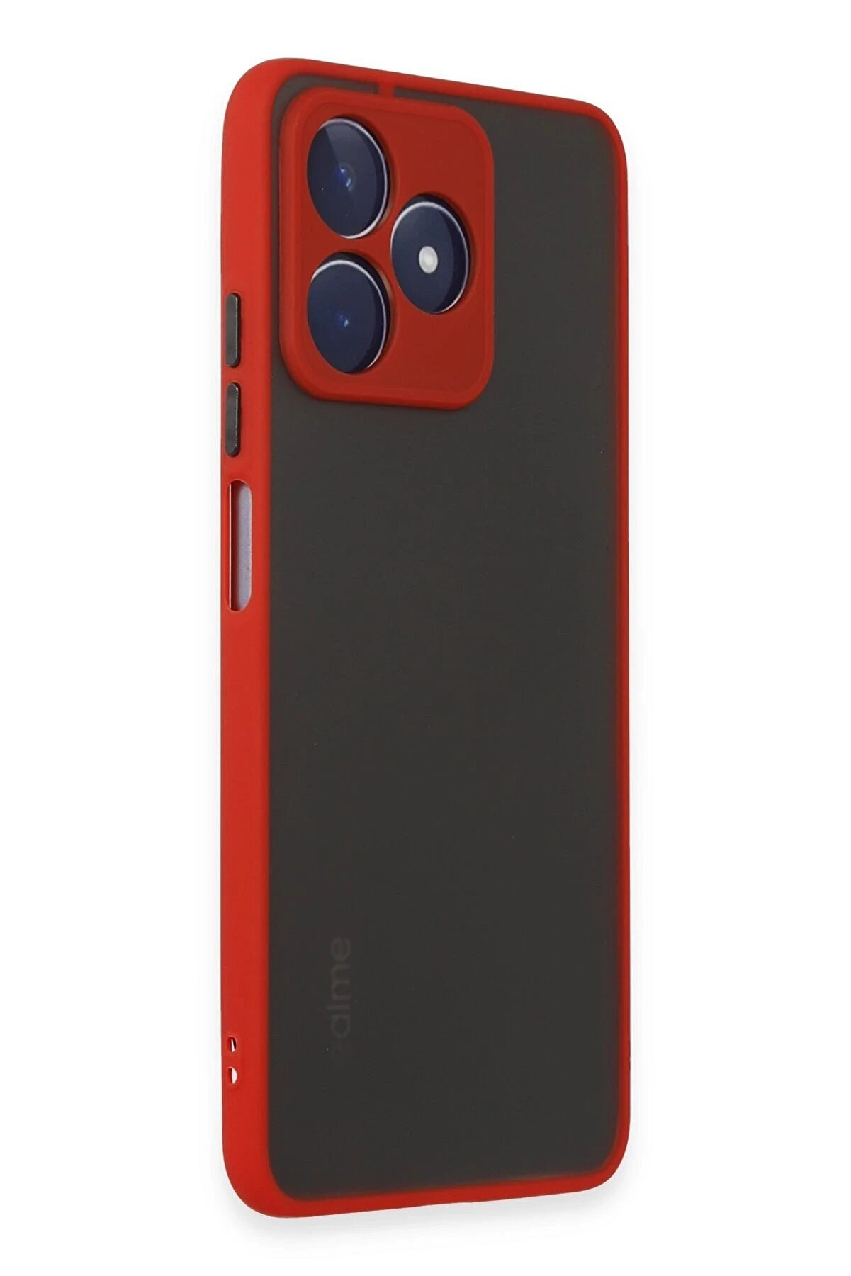 Realme C53 Kılıf Montreal Si̇li̇kon Kapak - Kırmızı - Dropx4406-4001