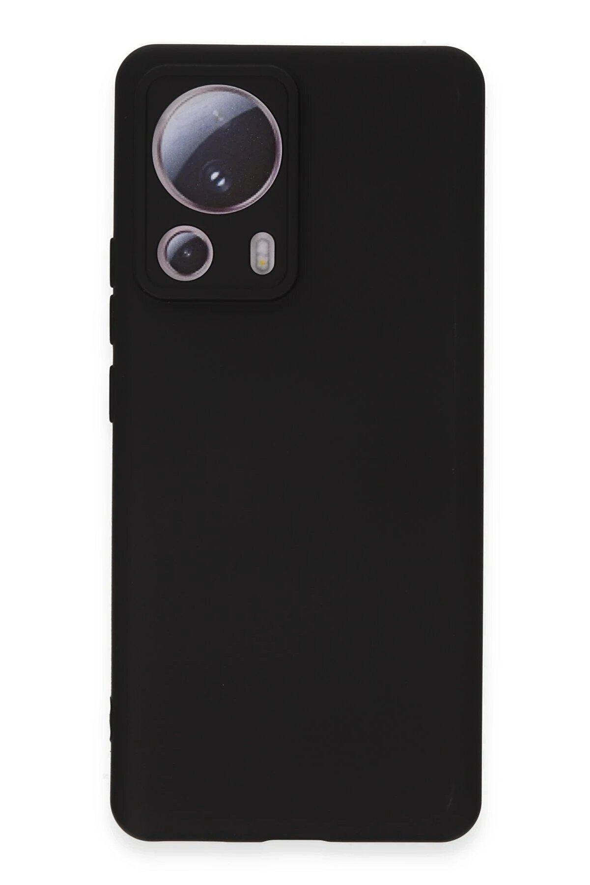 CepteToptan Xiaomi Mi 13 Lite Kılıf Nano i&ccedil;i Kadife Silikon - Siyah - DROPX2221-3021