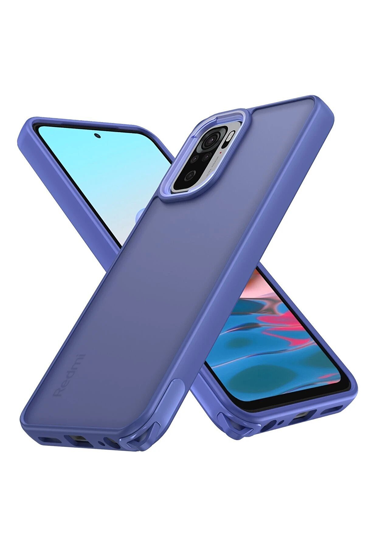 CepteToptan Xiaomi Redmi Note 10 Pro Kılıf Elegant Kapak - Açık Mavi - DROPX6027-1826