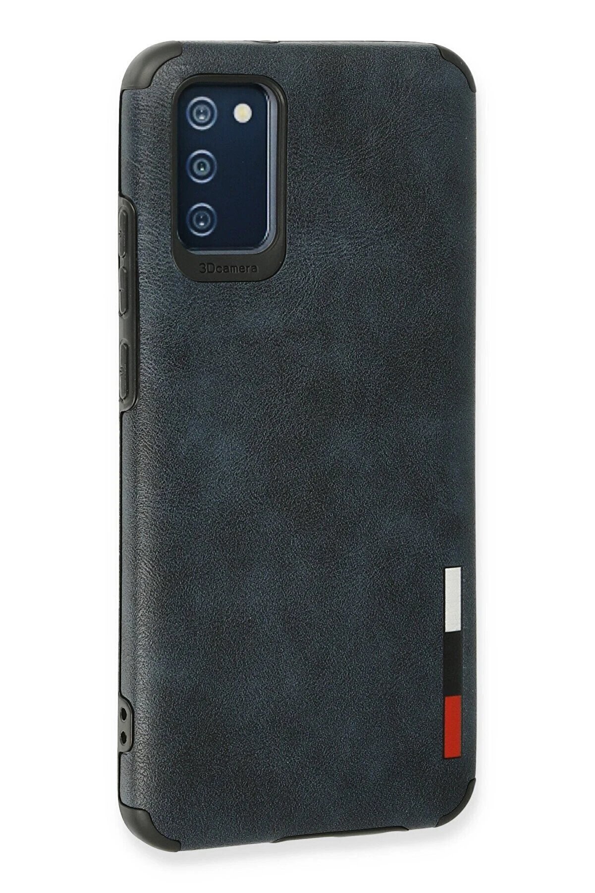 Samsung Galaxy A02S Kılıf Loop Deri̇ Si̇li̇kon - Laci̇vert - Dropx5439-9218