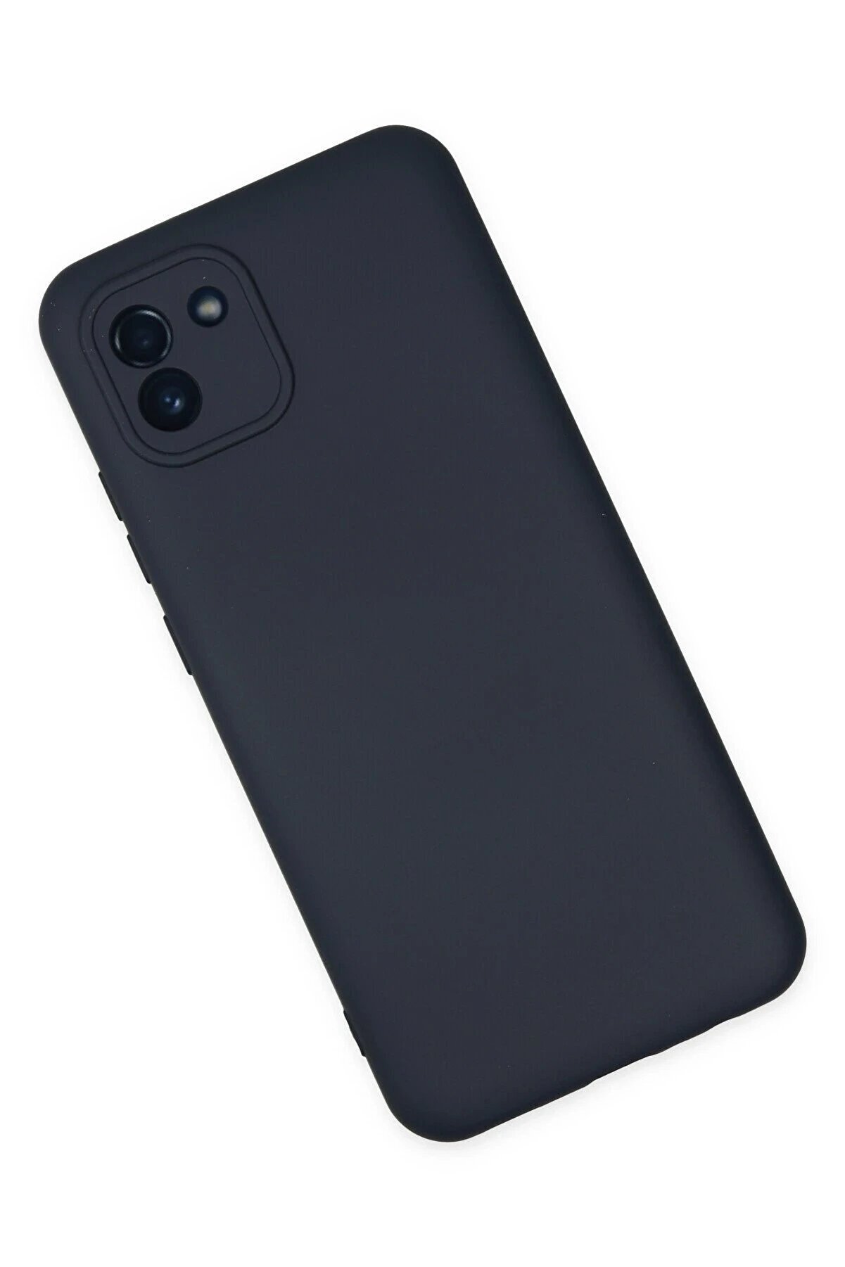 Samsung Galaxy A03 Kılıf Nano İçi̇ Kadi̇fe Si̇li̇kon - Laci̇vert - Dropx1261-2760