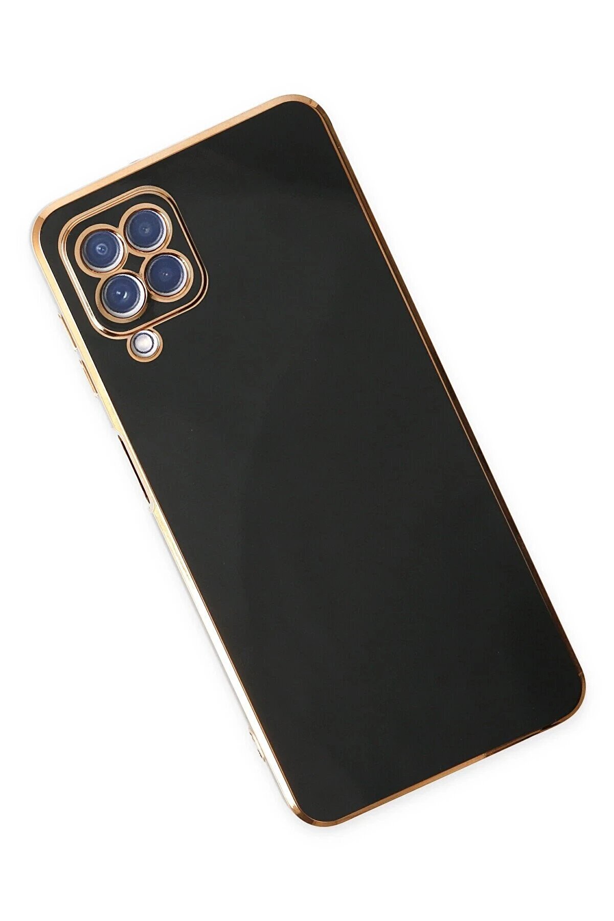 Samsung Galaxy A12 Kılıf Volet Si̇li̇kon - Si̇yah - Dropx7507-1766