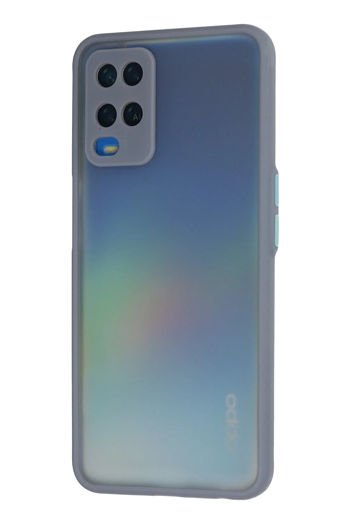 Oppo A54 4G Kılıf Montreal Si̇li̇kon Kapak - Gri̇ - Dropx7174-9029