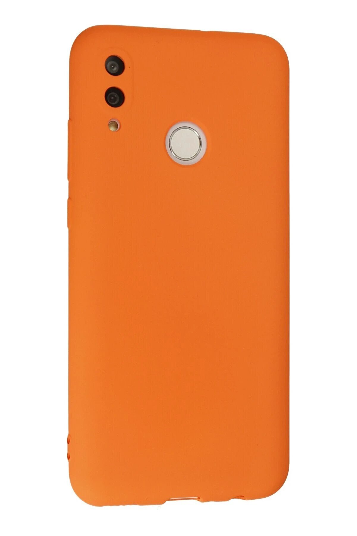 Huawei̇ P Smart 2019 Kılıf Nano İçi̇ Kadi̇fe Si̇li̇kon - Turuncu - Dropx2849-9245