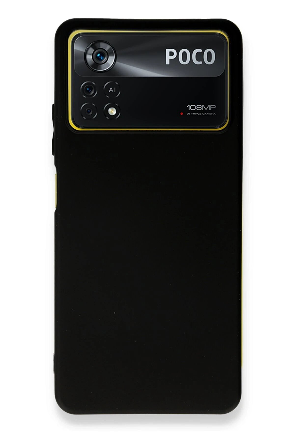 CepteToptan Xiaomi Poco X4 Pro 5G Kılıf First Silikon - Siyah - DROPX8056-2740