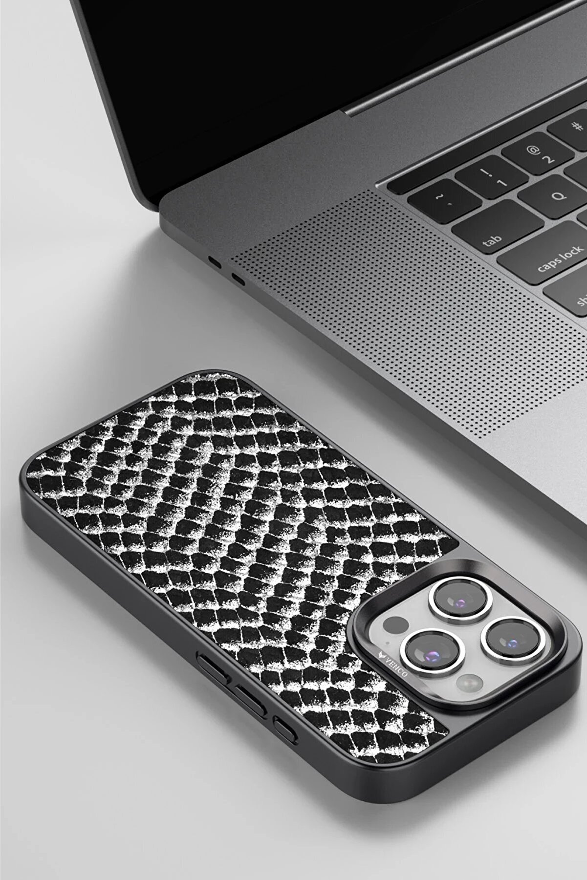 İphone 15 Pro Max Uyumlu Vi̇per Kapak - Ti̇tan Gri̇ - Dropx4920-7546