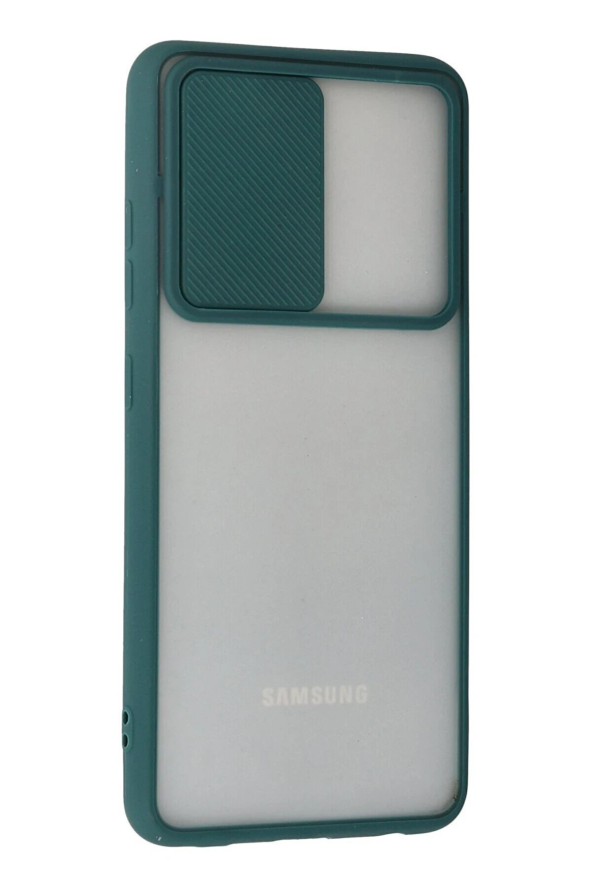 Samsung Galaxy A32 Kılıf Palm Buzlu Kamera S&uuml;rg&uuml;l&uuml; Si̇li̇kon - Yeşi̇l - Dropx3258-9828