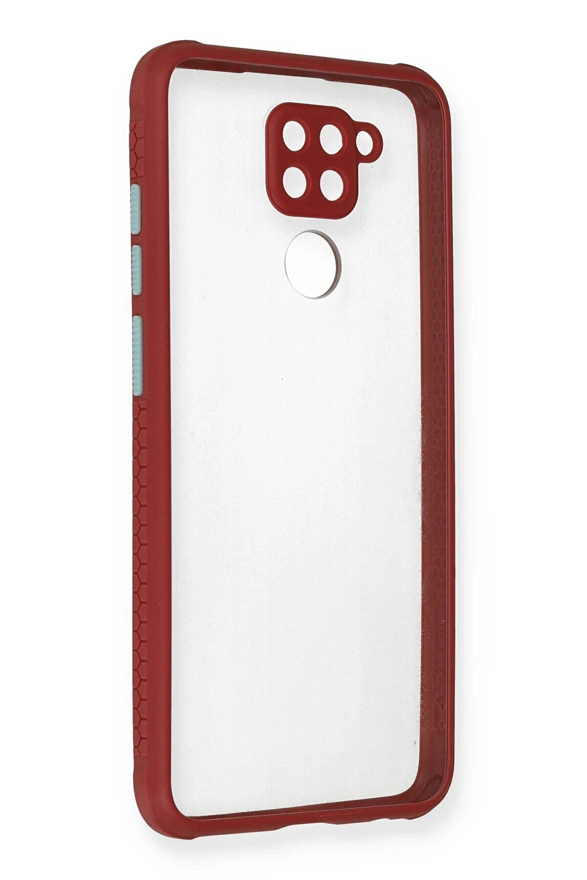 CepteToptan Xiaomi Redmi Note 9 Kılıf Miami Şeffaf Silikon - Fuşya - DROPX2891-4512