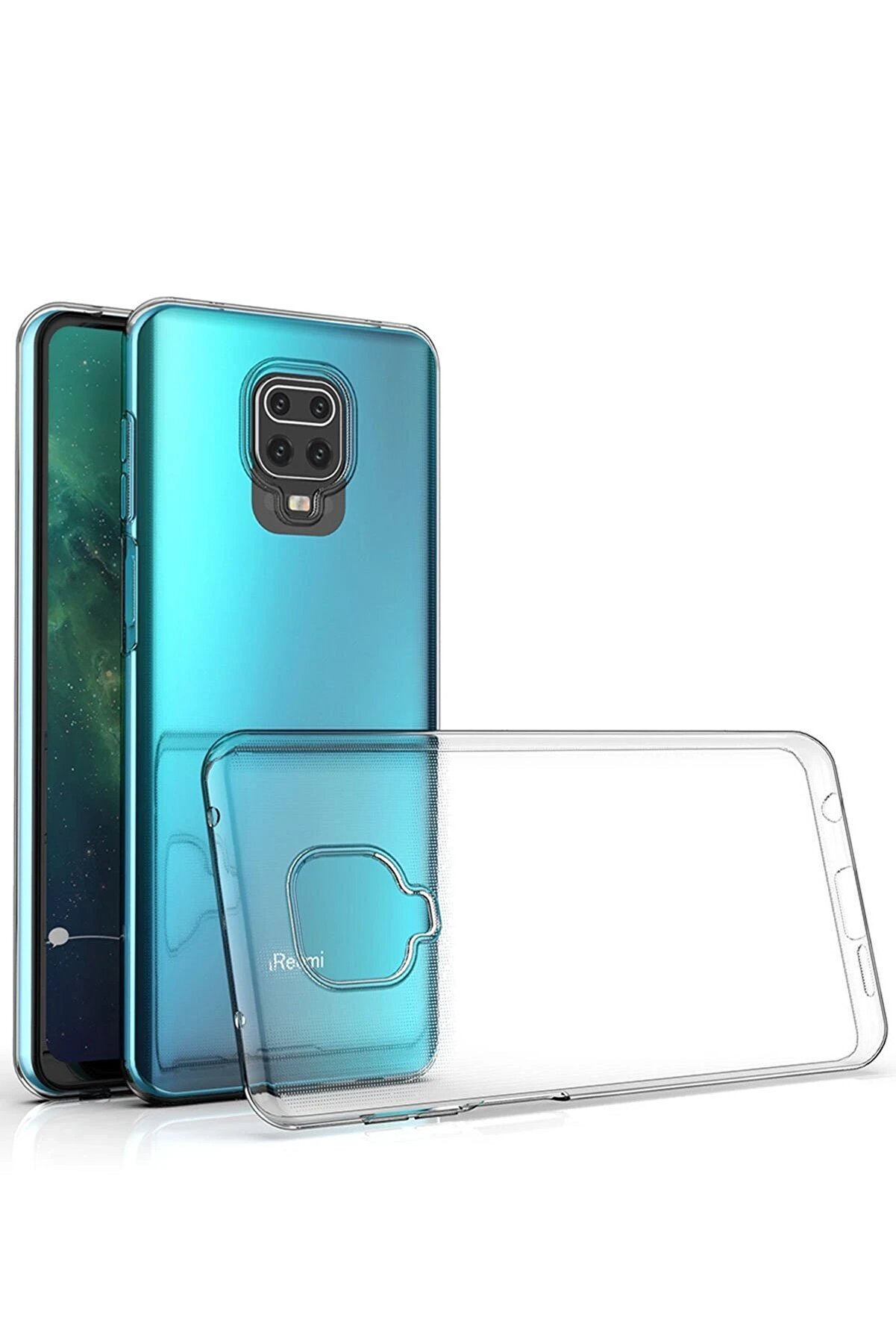 CepteToptan Xiaomi Redmi Note 9 Pro Kılıf L&uuml;x Şeffaf Silikon - Şeffaf - DROPX4521-6700