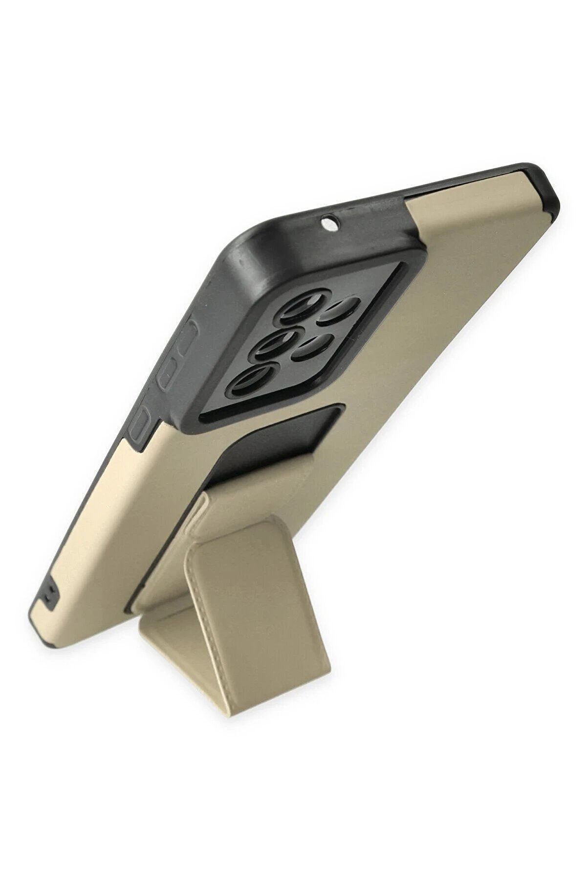 Samsung Galaxy A33 5G Kılıf Mega Standlı Si̇li̇kon - Gold - Dropx1435-2309