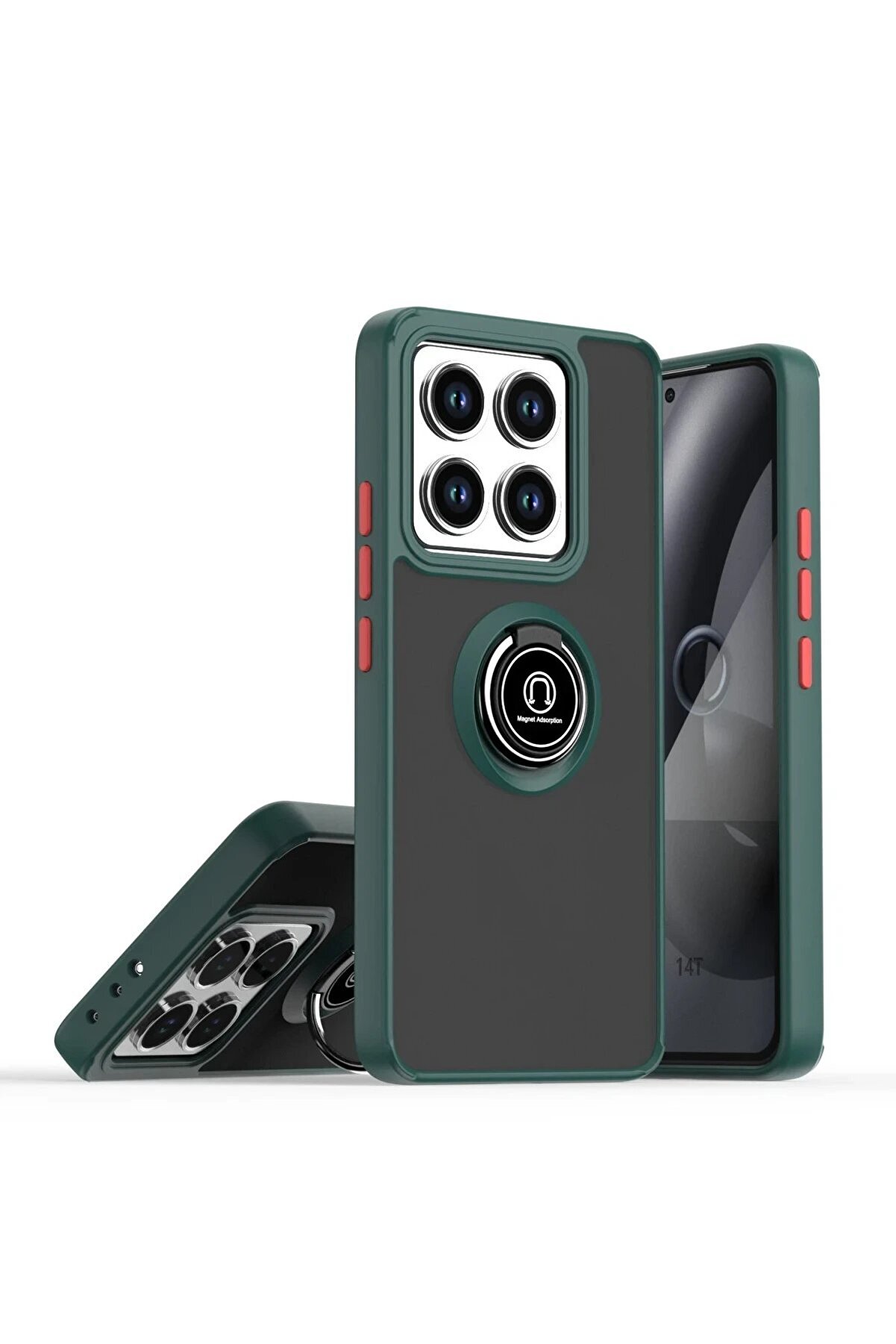 CepteToptan Xiaomi Mi 14T Montreal Y&uuml;z&uuml;kl&uuml; Silikon Kapak - Yeşil - DROPX5702-7621