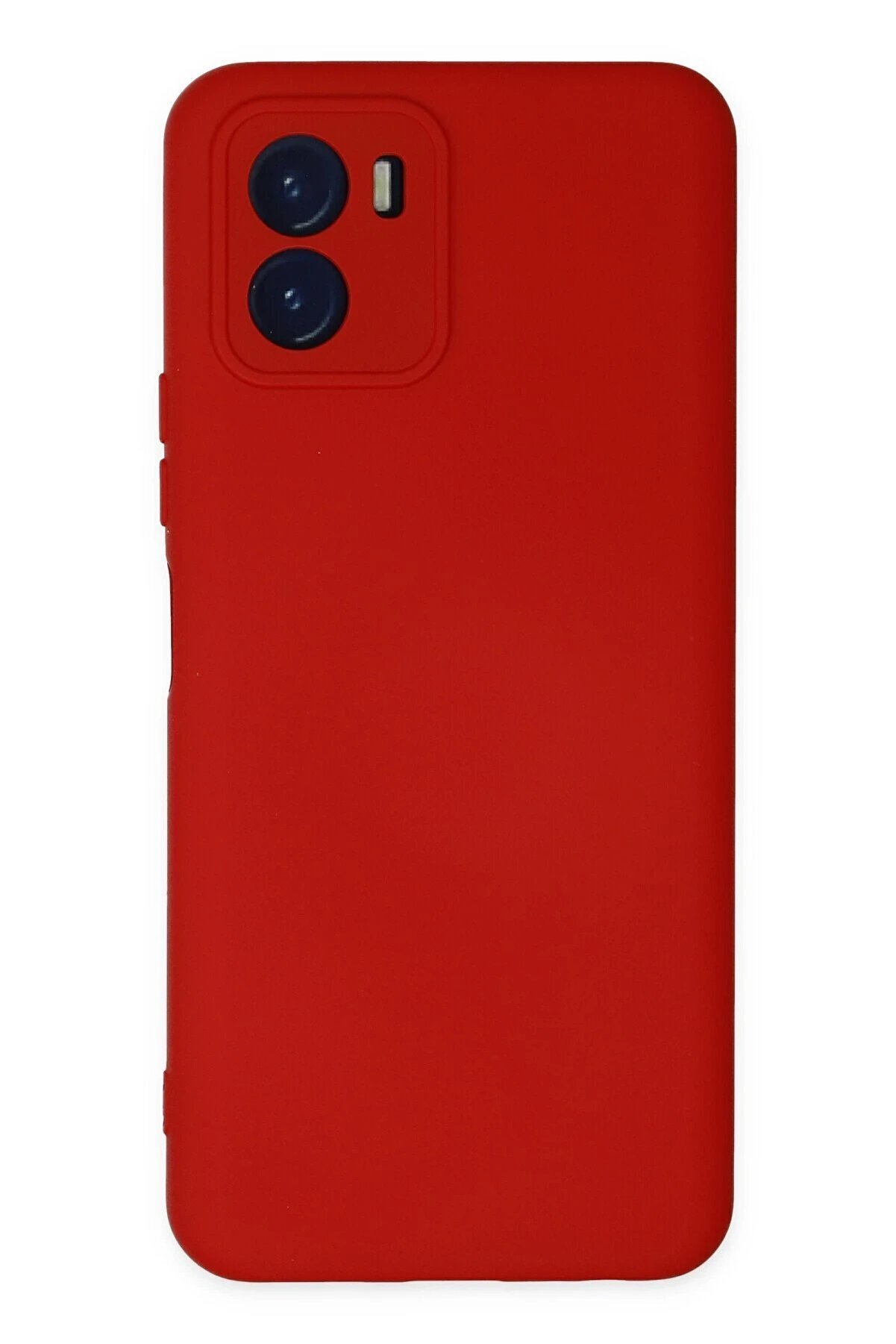 CepteToptan Vivo Y15S Kılıf Nano içi Kadife Silikon - Kırmızı - DROPX9075-8485