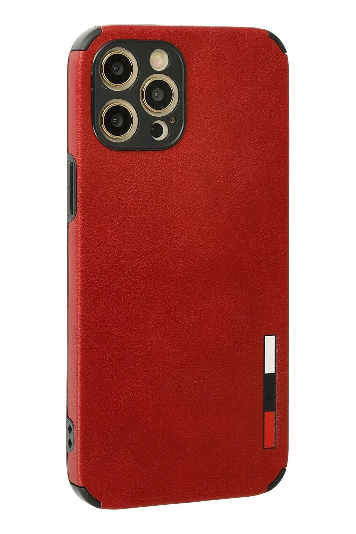 İphone 12 Pro Kılıf Loop Deri̇ Si̇li̇kon - Kırmızı - Dropx9507-8404