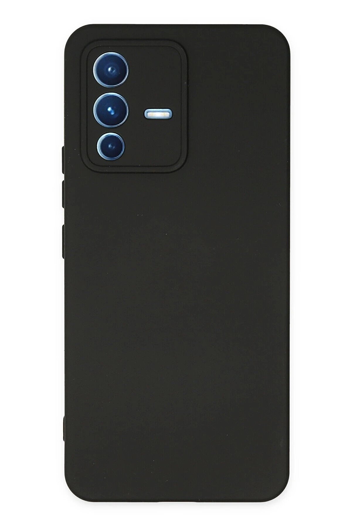 CepteToptan Vivo V23 5G Kılıf Nano içi Kadife Silikon - Siyah - DROPX7994-4809