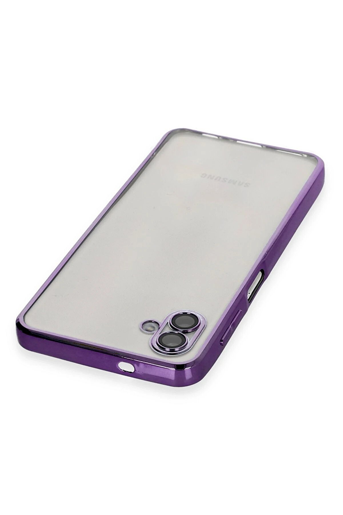 Samsung Galaxy A04 Kılıf Lensli̇ Si̇li̇kon - Mor - Dropx9496-1796