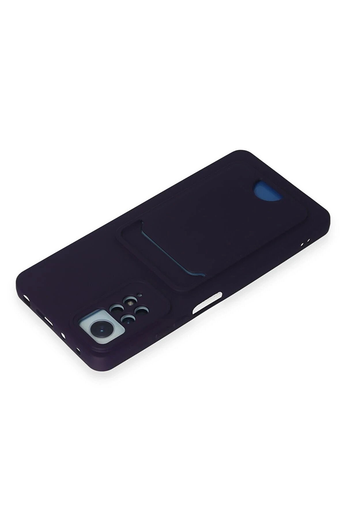 Xi̇aomi̇ Redmi̇ Note 11 Pro Kılıf Kelvi̇n Kartvi̇zi̇tli̇ Si̇li̇kon - Deri̇n Mor - Dropx2198-5618