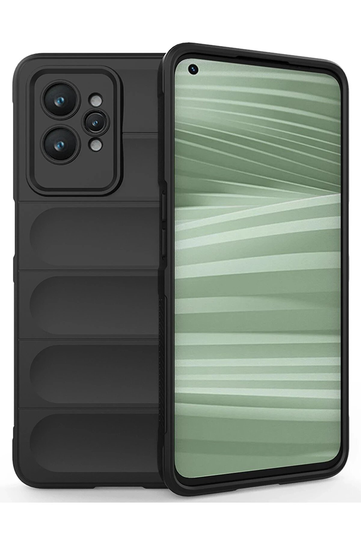 CepteToptan Realme GT2 Pro 5G Kılıf Optimum Silikon - Siyah - DROPX9221-9260