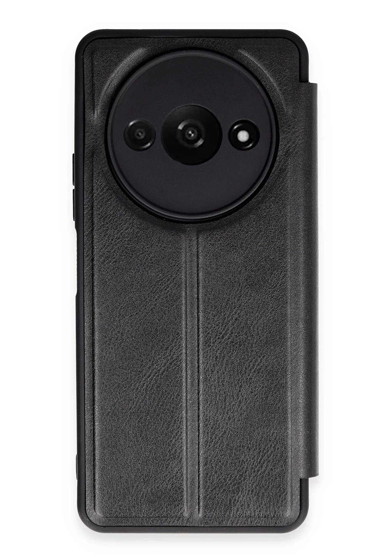 CepteToptan Xiaomi Redmi A3 4G Kılıf Flip Cover - Siyah - DROPX5147-5086
