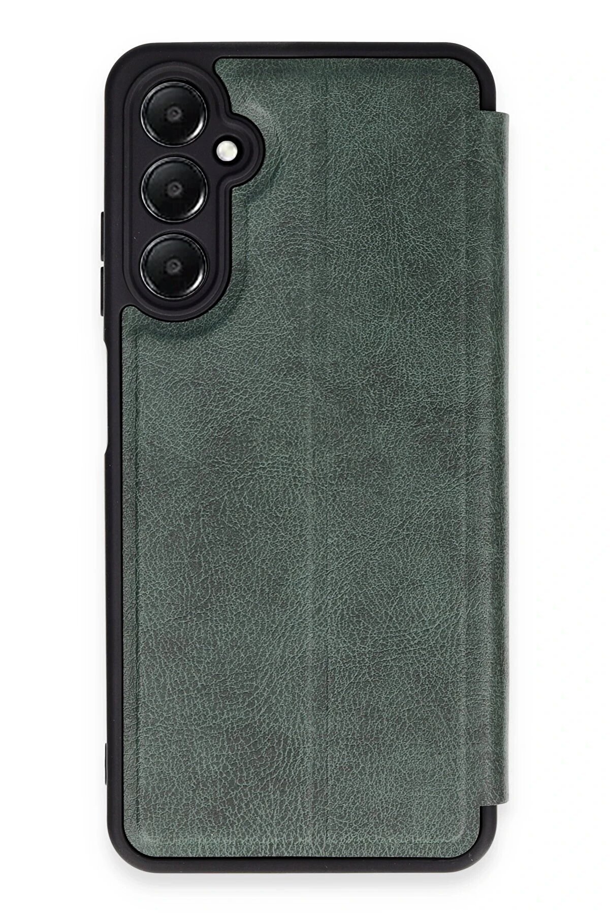 TEKNOCEP Samsung Galaxy A25 5G Kılıf Flip Cover - Koyu Yeşil - teknocep8520-5646