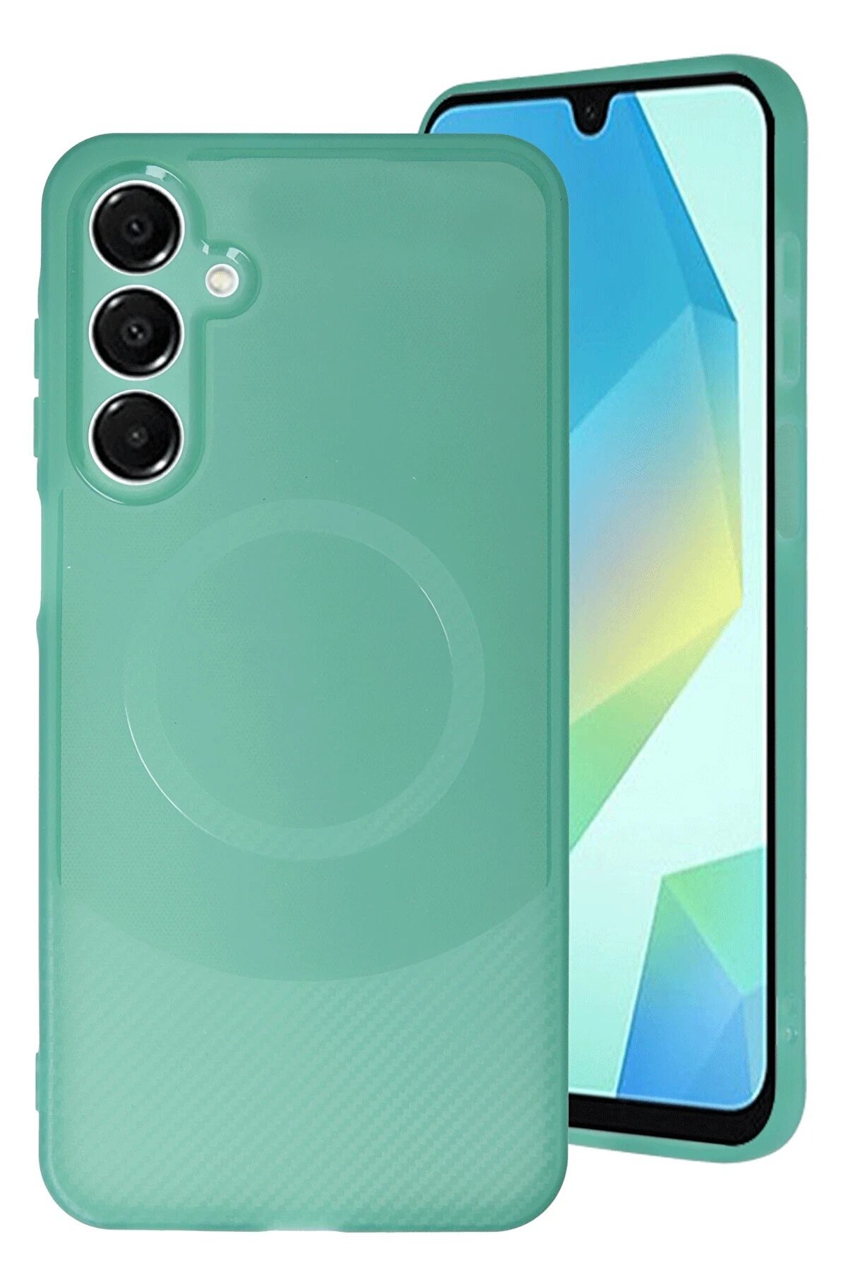 Samsung A16 5G Kılıf Maya Karbon Kapak - Koyu Yeşi̇l - Dropx3348-3239