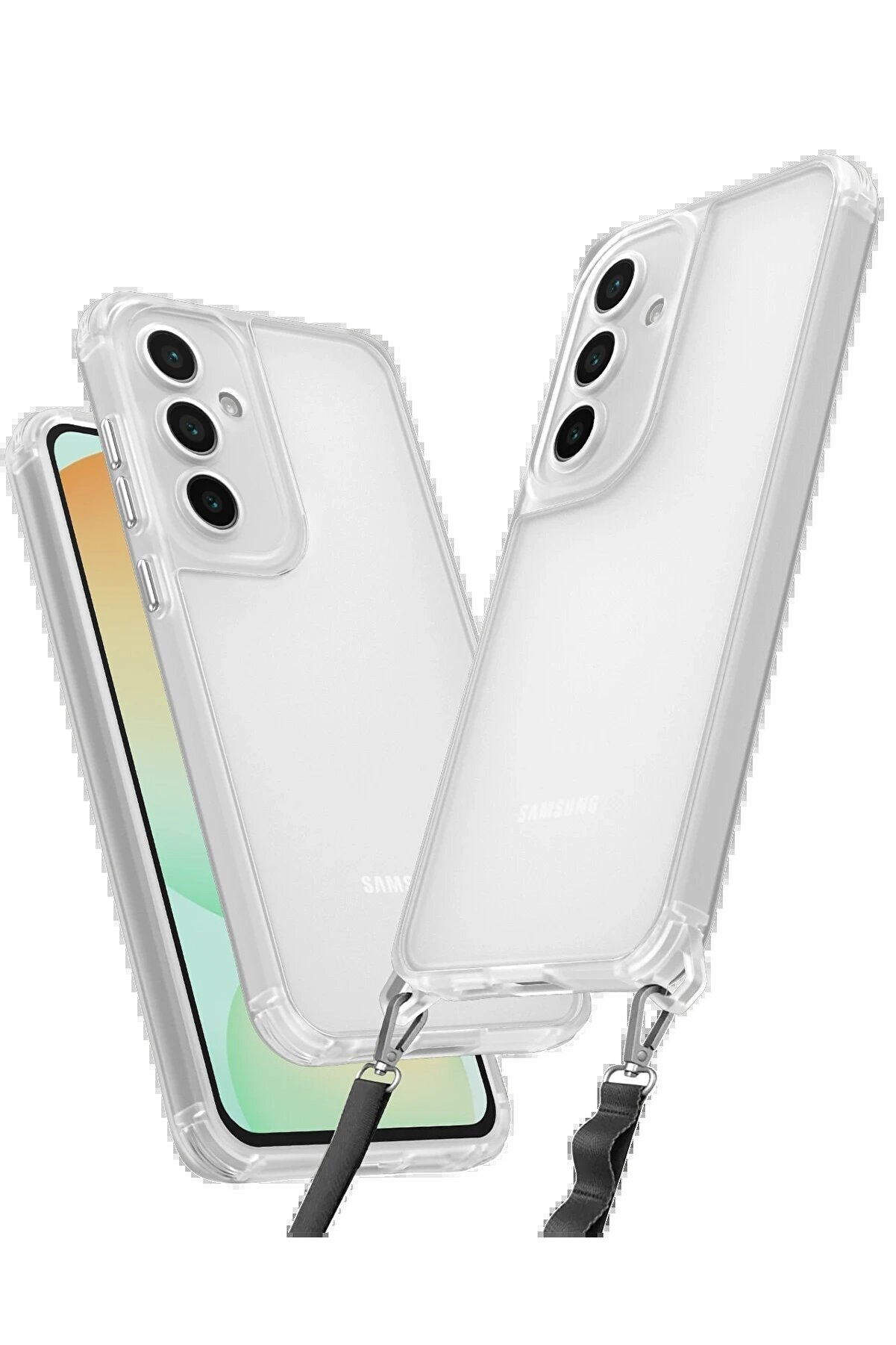 CepteToptan Samsung Galaxy A56 Kılıf Penta Silikon Kılıf - Şeffaf - DROPX2393-8146