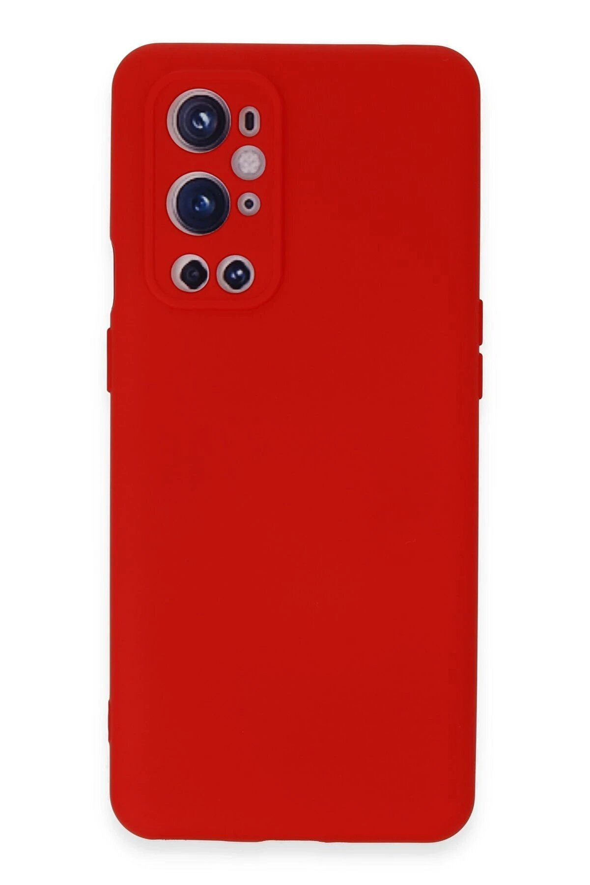 CepteToptan One Plus 9 Pro Kılıf Nano i&ccedil;i Kadife Silikon - Kırmızı - DROPX8319-6466