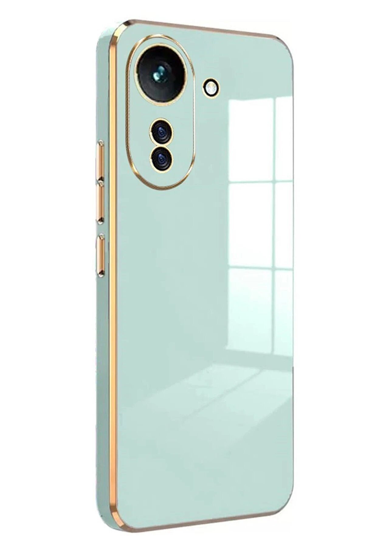 CepteToptan Xiaomi Redmi 13C Kılıf Volet Silikon - A&ccedil;ık Yeşil - DROPX5129-3497