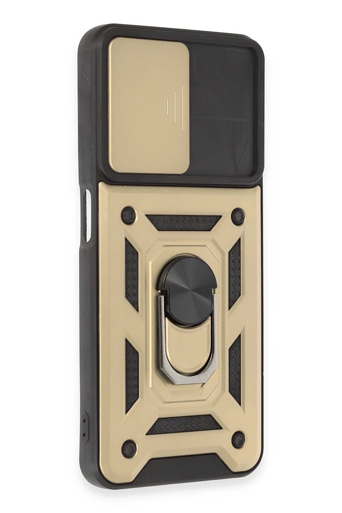 Realme C35 Kılıf Pars Lens Yüzüklü Si̇li̇kon - Gold - Dropx7002-7497