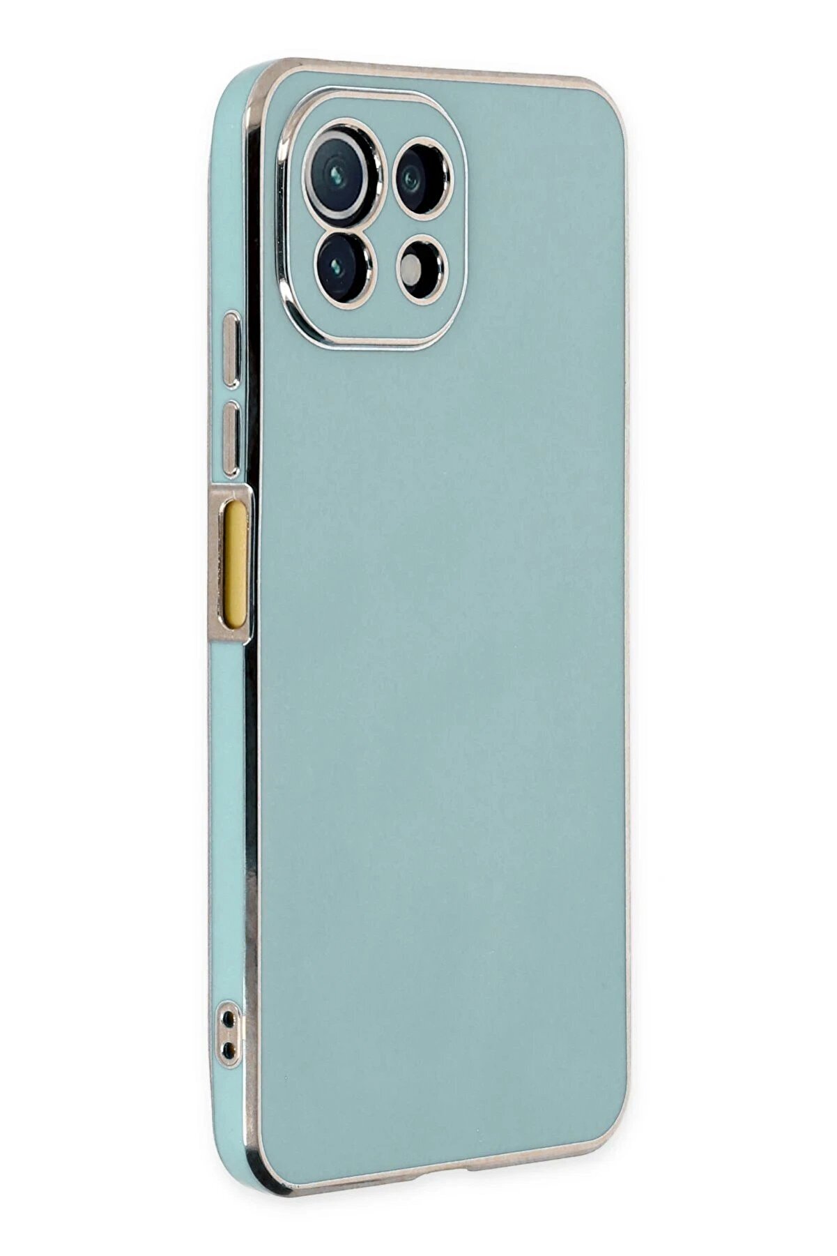 CepteToptan Xiaomi Mİ 11 Lite Kılıf Volet Silikon - Açık Yeşil - DROPX9546-5429