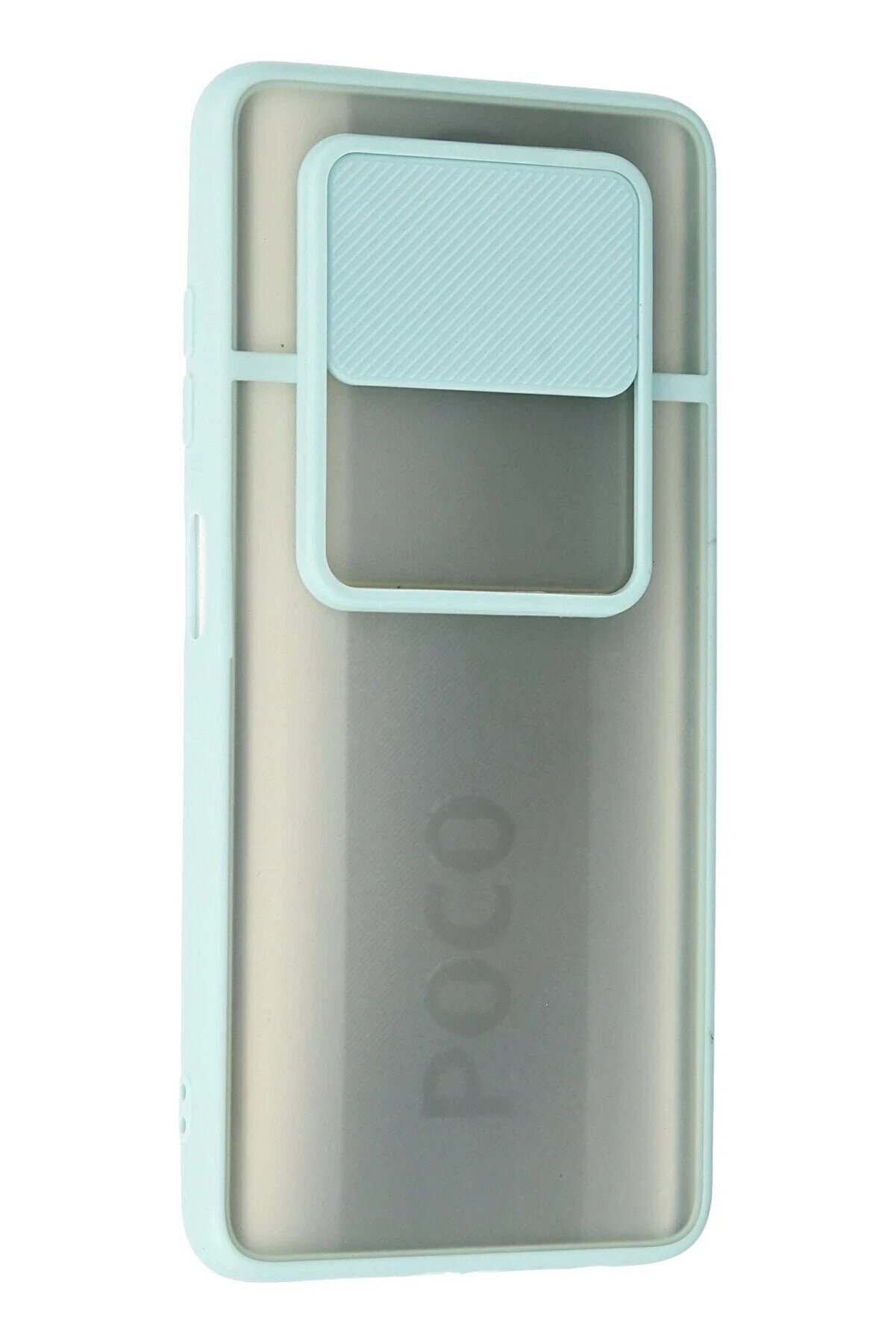 Xi̇aomi̇ Pocophone X3 Kılıf Palm Buzlu Kamera Sürgülü Si̇li̇kon - Turkuaz - Dropx3538-1980