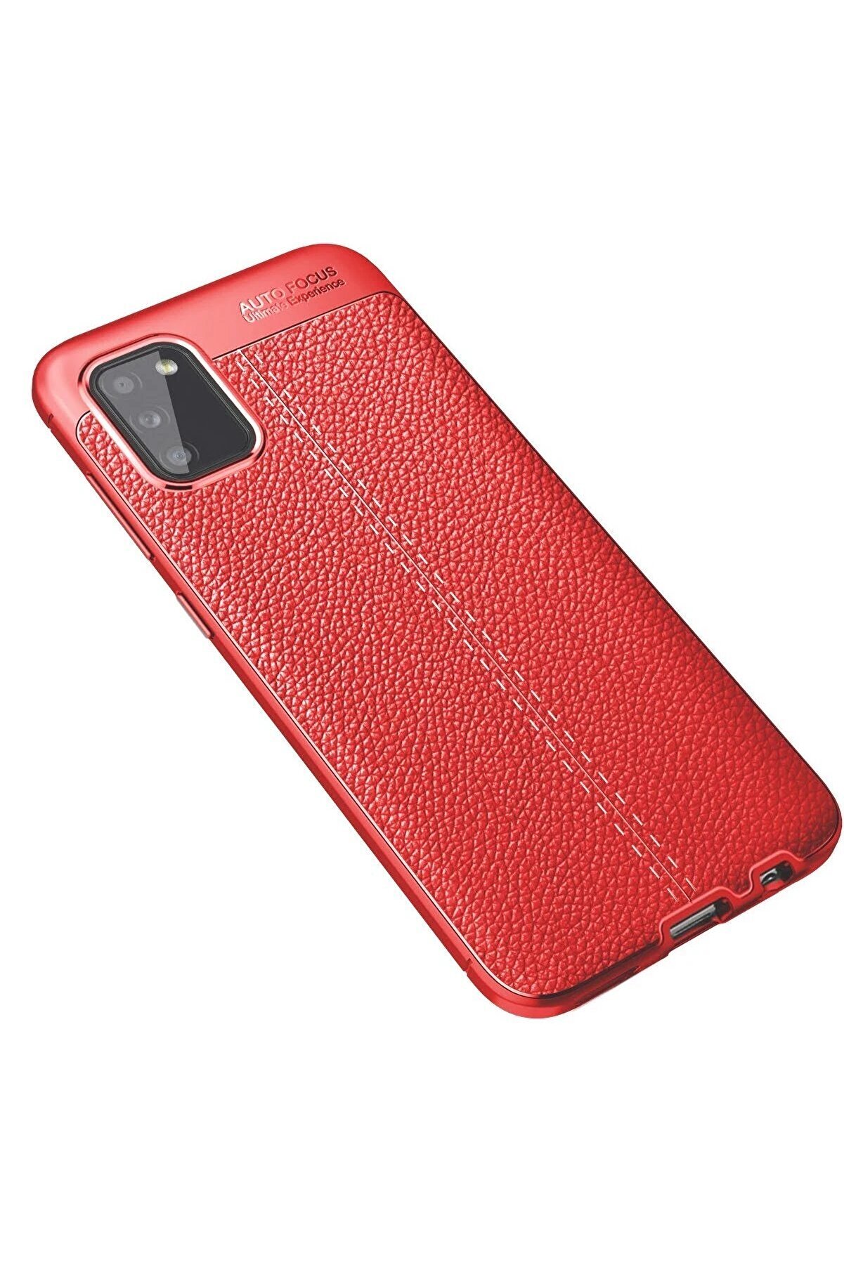 Samsung Galaxy A02S Kılıf Auto Focus Kapak - Kırmızı - Dropx1960-8951