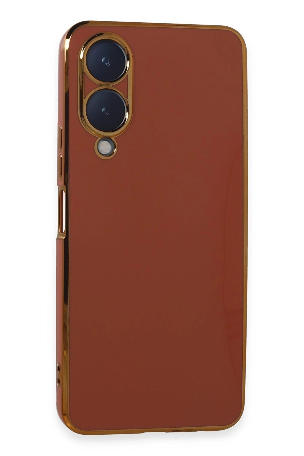 CepteToptan Vivo Y17S Kılıf Volet Silikon - Kırmızı - DROPX5339-8584