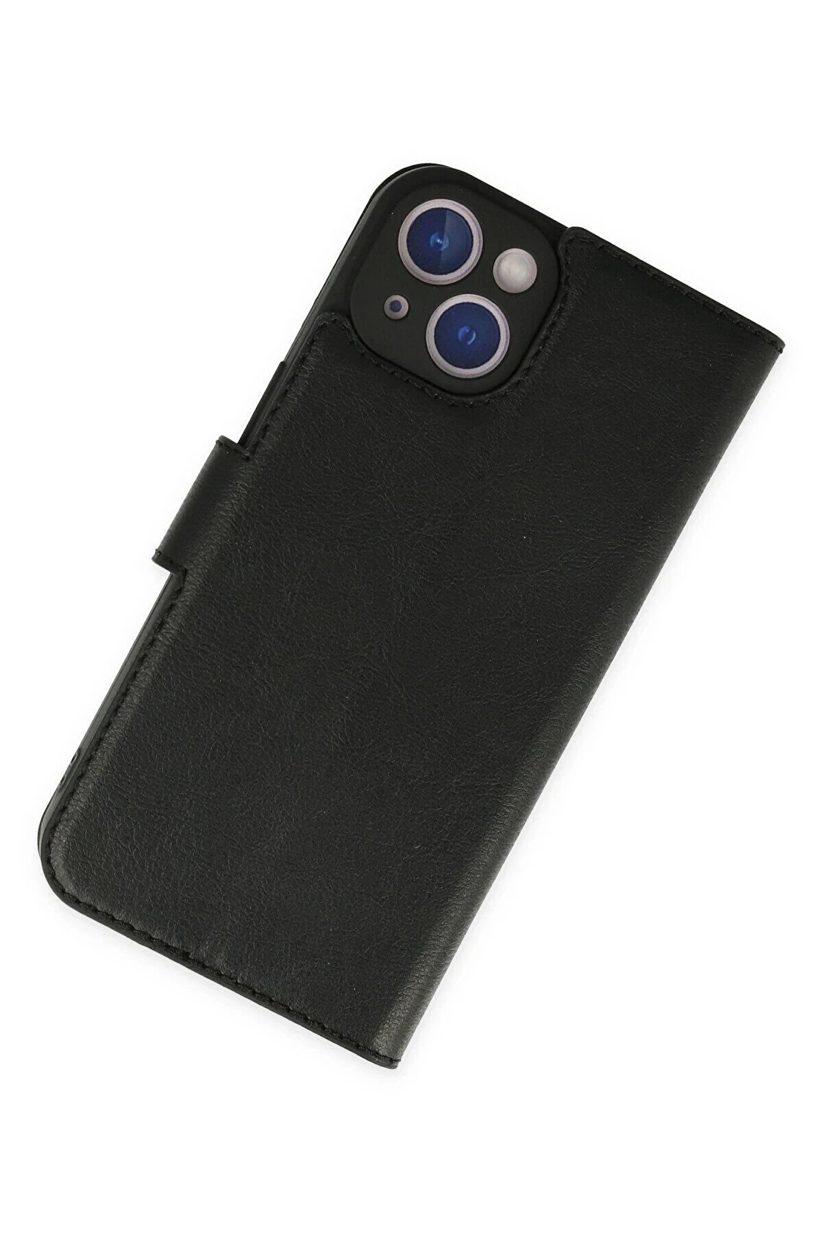 İphone 14 Plus Kılıf Trend S Plus Kapaklı Kılıf - Si̇yah - Dropx7299-8421