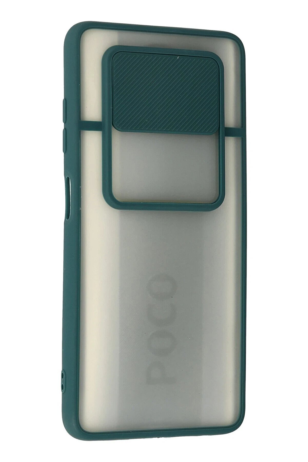 Xi̇aomi̇ Pocophone X3 Kılıf Palm Buzlu Kamera Sürgülü Si̇li̇kon - Yeşi̇l - Dropx4196-3152